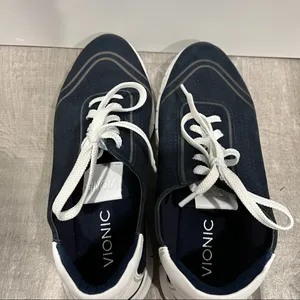 Vionic Fresh Riley Lace Up Navy Blue Sneakers thumbnail 5