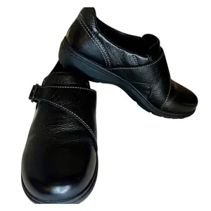 Clarks Women's Carleigh Jazz Slip Ons Heritage Casual Black Leather Size 7.5 thumbnail 2