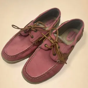 Sperry Top Slider Bluefish 2 Eye Boat Shoes in Washed Red thumbnail 3