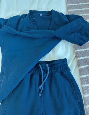 Free People On The Run Set Navy Sweatset thumbnail 3