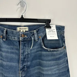 Madewell Petite Low Slung Baggy Crop Jean Croswell Wash Blue Relaxed US 30 P NWT thumbnail 12