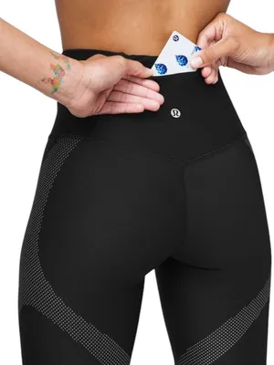 Lululemon Mapped Out High-Rise Tight 28" Black Glacier Grey Size 2 thumbnail 4