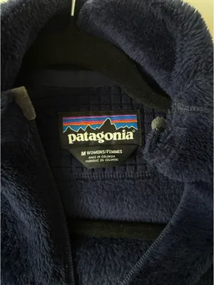 Patagonia Fleece Zip-Up Jacket Navy thumbnail 3
