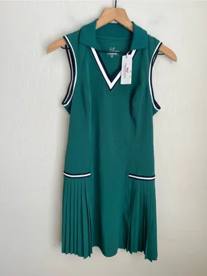 VINEYARD VINES Retro Varsity Sleeveless pleated golf /tennis Dress NEW XS thumbnail 11