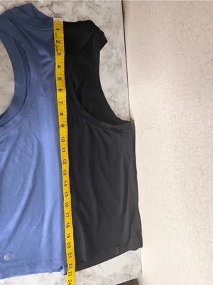 lululemon athletica Blue and Black Scoop Neck Active Tanks thumbnail 8