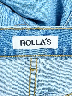Rolla’s Gigi Barrel Jeans Size 26 High Rise Curved Leg Light Wash Denim thumbnail 10