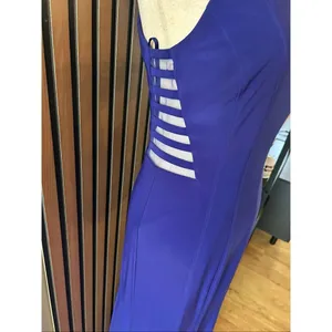 Ignite evenings long blue maxi dress with side cutouts size 4 prom homecoming we thumbnail 3