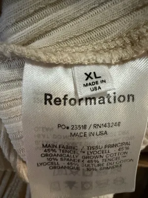 Reformation Bodysuit Ribbed thumbnail 4