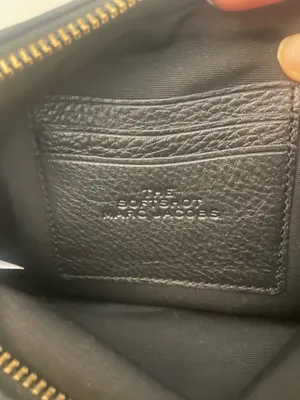 Marc Jacobs Black Leather Snapshot Crossbody with Gold Hardware thumbnail 7