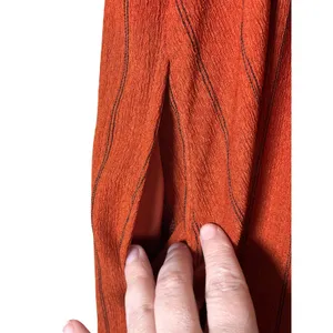 MiAmi Francesca's Women Mini‎ Dress L Rust Orange Striped Tie Front Boho Pockets thumbnail 8