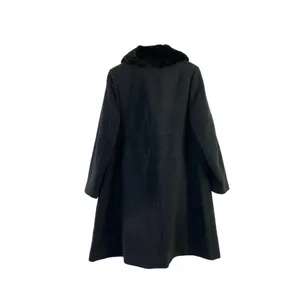 Jones New York Women's Long Wool Coat with Fux Fur Neck thumbnail 2