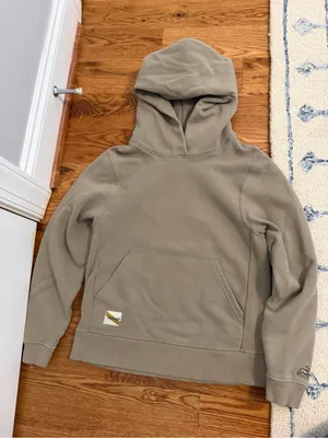 Tracksmith Trackhouse Hooded Sweatshirt in Tan Taupe Size Small thumbnail 1