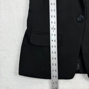 Trina Turk Womens Black Sleeveless Blazer Vest‎ Single Button Size 4 137848 thumbnail 4