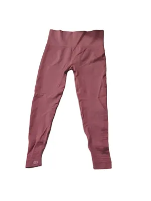 Set Active Mauve Seamless Ribbed Leggings Size Medium thumbnail 5