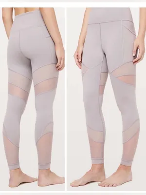 Lululemon Forget The Sweat Tight Legging 25" Dark Chrome Women's 6 Athletic thumbnail 2