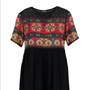 Beautiful Nordic patterned Boohoo s 18 dress thumbnail 2