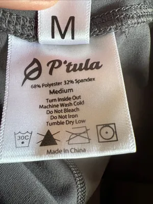 P'tula High-Waist Gunmetal Gray Leggings with Crossover Waistband thumbnail 7
