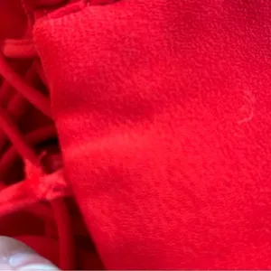 Polly Red Tie Shoulder Ruched Mini Dress Size 2 thumbnail 7