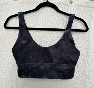 Lululemon Black Sports Bra Moisture-Wicking Racerback Size 6 thumbnail 1