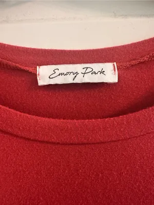 Emory Park Red "Free Spirit" Ruffle Sleeve Tee thumbnail 3