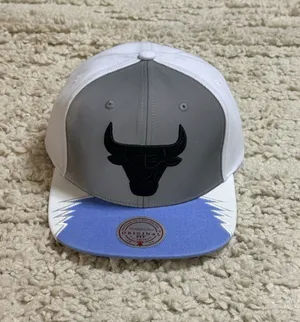 New Mitchell & Ness Chicago Bulls White Day 5 Snapback Hat thumbnail 2
