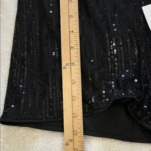 Uoighf Black Sequin High Waist Shorts Size XS thumbnail 8