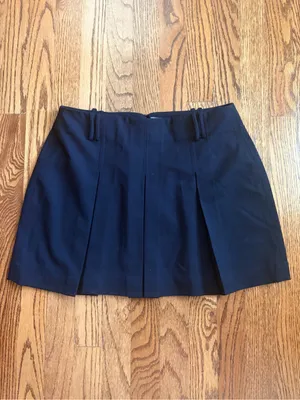 DISSH Bruna Black Pleated Mini Skirt Wool Blend Box Pleat Size US 6 AU 10 thumbnail 3