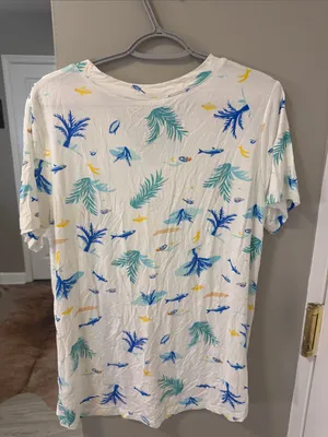 NWT beach theme resort wear vacation super soft pajama set,L thumbnail 4