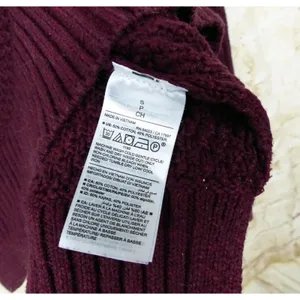 Old Navy Textured Knit Tunic Sweater Women S Burgundy Cotton Crew Cozy Relaxed thumbnail 11