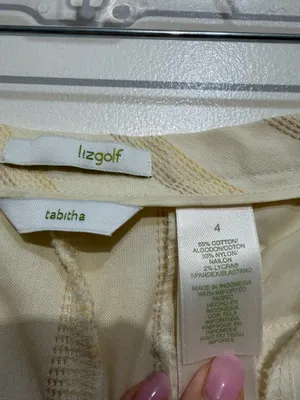 Lizgolf Tabitha Women’s Striped Cropped Golf Pants Size 4 thumbnail 8