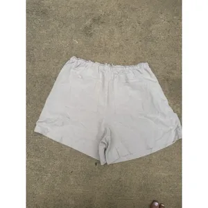 NEW H&M Linen Blend Shorts Womens Large Beige Casual Coastal Summer‎ thumbnail 8