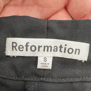 Reformation grommet drawstring waist black pants‎ Sz S thumbnail 3