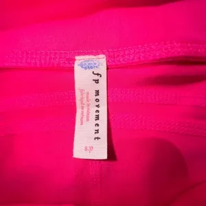 Free People Movement Biker Baby Shorts Size S Tropical Pink thumbnail 6