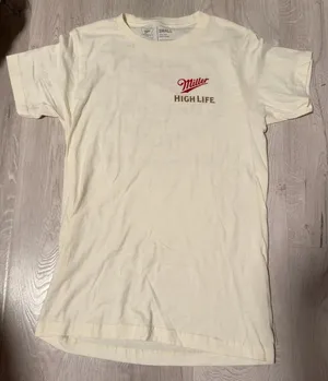Miller High Life Champagne of Beers Front and Back Print T-Shirt thumbnail 1