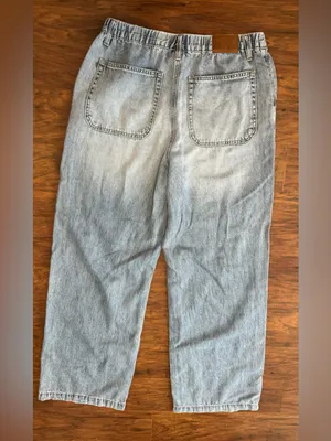 Judy Blue Featherweight Baggy Jeans High Elastic Waist Hemp Blend Wide Leg 11 thumbnail 2