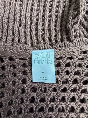 wild fable Chocolate Brown Crochet Tank thumbnail 3