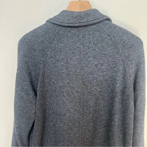 Free People Slouchy Peacoat Charcoal Gray Double Breasted Jacket Size Small thumbnail 8