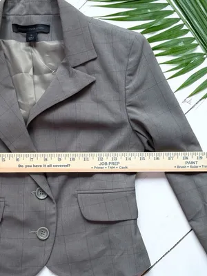 Express Design Studio Light Olive Gray Padded Shoulder Top Y2K NWOT Structured thumbnail 4