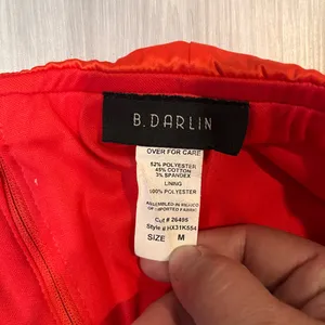 B. DARLIN Elegant Red Strapless‎ Dress thumbnail 4