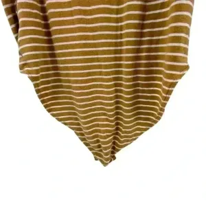 American Eagle Women's Striped yellow/gold and white Bodysuit Multicolor Size M‎ thumbnail 4