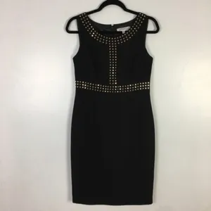 KASPER Sleeveless Gold Studded Sheath‎ Dress thumbnail 4