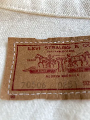 Levi's White Jean Jacket thumbnail 4