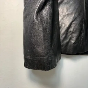 Wilsons Leather Pelle Studio Black Blazer Jacket Womens‎ M Chic Biker 90s thumbnail 8