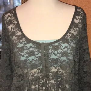 Dress gray lace thumbnail 2