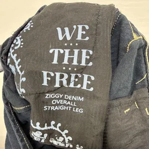 We the Free People Ziggy Denim Straight Leg Overall Size S Dark Wash Pure Cotton thumbnail 7