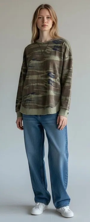 Altar’s State Camouflage Print Top thumbnail 1