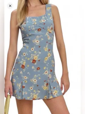 Reformation x Devon Lee Carlson Cher sleeveless minidress size 10 thumbnail 2