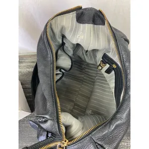 Cole Haan Black Leather Shoulder Hobo Slouchy Handbag Purse thumbnail 5