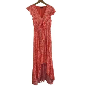 ✨Vici Kissed By The Sun High Low Pocketed Tie Maxi Sz Medium Dress✨ thumbnail 9