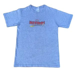 Vintage 90s NHRA Nothing Like The Smell Of Nitro Grey Graphic T-shirt thumbnail 2